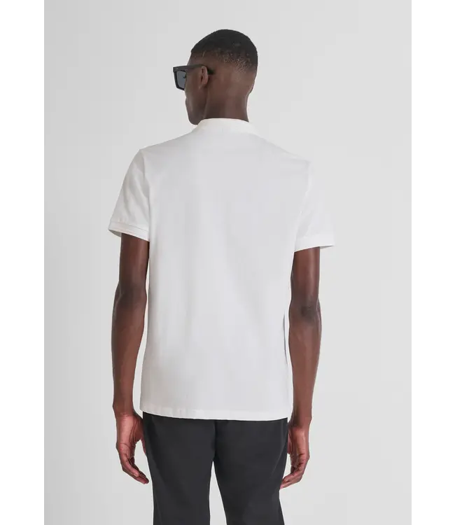 Antony Morato MMKS02577-FA100258 REGULAR FIT COTTON JERSEY POLO SHIRT WITH SMALL LOGO PATCH - REGULAR FIT