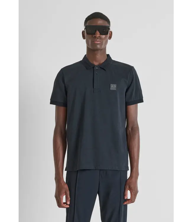 Antony Morato Antony Morato MMKS02577-FA100258 REGULAR FIT COTTON JERSEY POLO SHIRT WITH SMALL LOGO PATCH - REGULAR FIT