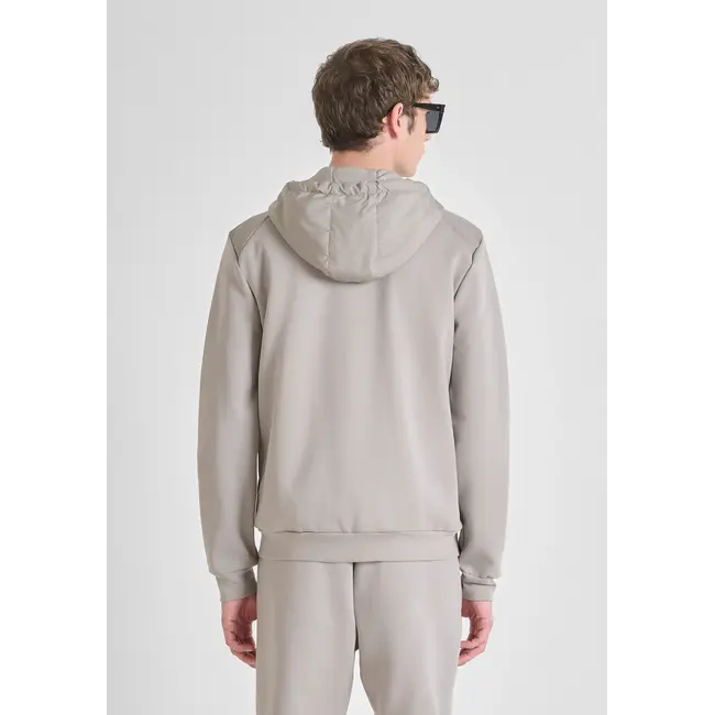Antony Morato MMFL01100-FA150168 ZIP SWEATSHIRT IN COTTON BLEND WITH CONTRASTING FABRIC - REGULAR FIT