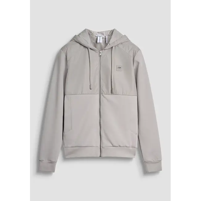 Antony Morato MMFL01100-FA150168 ZIP SWEATSHIRT IN COTTON BLEND WITH CONTRASTING FABRIC - REGULAR FIT