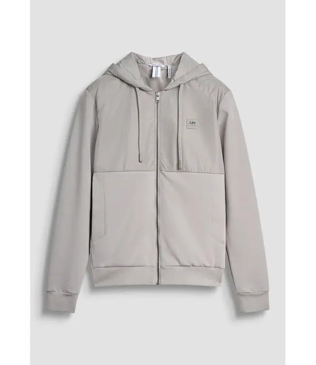 Antony Morato MMFL01100-FA150168 ZIP SWEATSHIRT IN COTTON BLEND WITH CONTRASTING FABRIC - REGULAR FIT