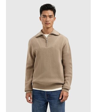 PurePath (by PureWhite) Rib Knit Half-zip Sweater - Loose Fit