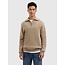 PurePath (by PureWhite) PurePath 25030806 Rib Knit Half-zip Sweater - Loose Fit