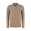 PurePath (by PureWhite) PurePath 25030809 Bouclé Knit Polo Taupe - Loose Fit