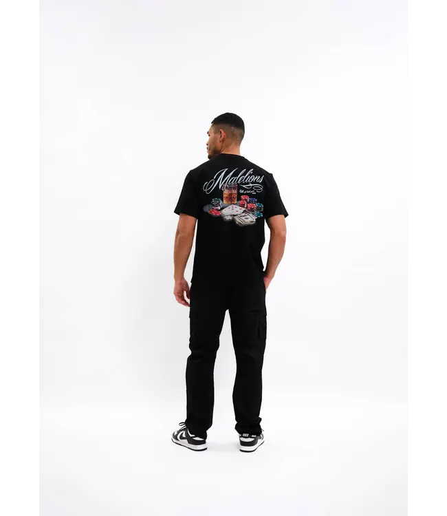 Malelions Malelions Men Playing Cards T-Shirt Black - Regular Fit