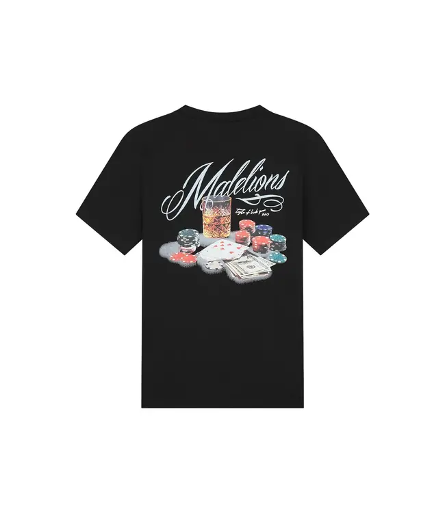 Malelions Malelions Men Playing Cards T-Shirt Black - Regular Fit