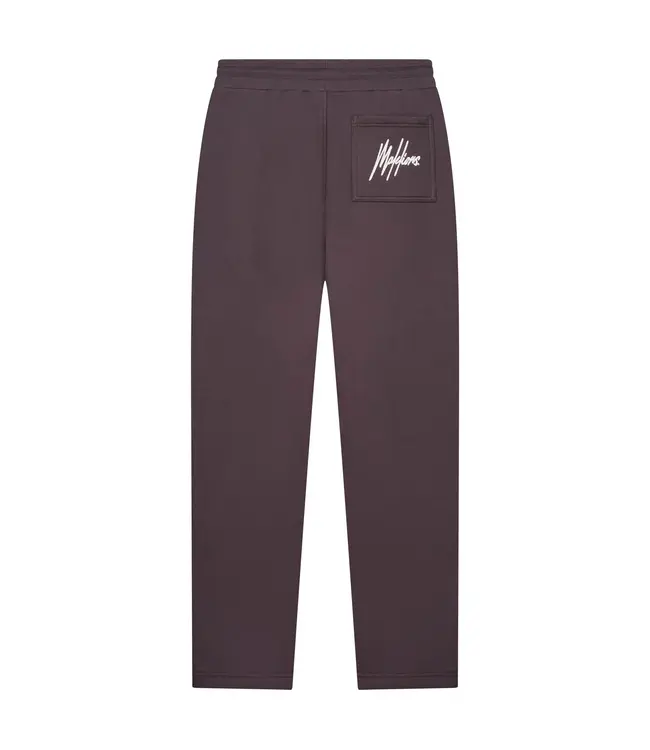 Malelions Malelions Men Chainstitch Signature Sweatpants Mulch Brown - Regular Fit