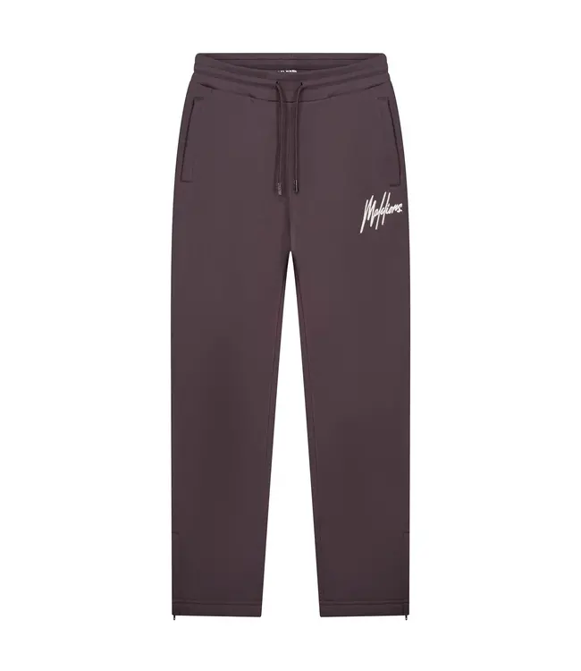 Malelions Malelions Men Chainstitch Signature Sweatpants Mulch Brown - Regular Fit