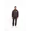 Malelions Malelions Men Chainstitch Signature Half Zip Hoodie Mulch Brown - Oversized Fit