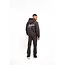 Malelions Malelions Men Chainstitch Signature Half Zip Hoodie Mulch Brown - Oversized Fit