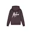 Malelions Malelions Men Chainstitch Signature Half Zip Hoodie Mulch Brown - Oversized Fit