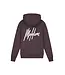 Malelions Malelions Men Chainstitch Signature Half Zip Hoodie Mulch Brown - Oversized Fit