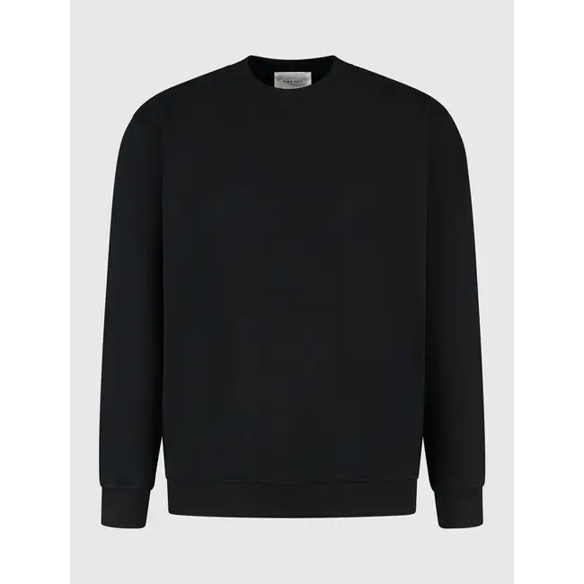 PurePath (by PureWhite) PurePath 25030309 My Other Car Sweater Black - Loose Fit