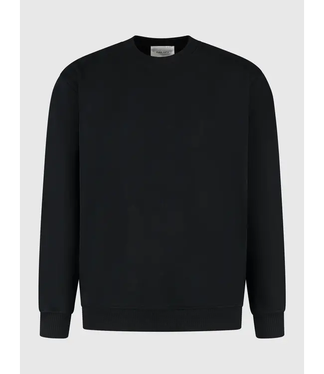 PurePath (by PureWhite) PurePath 25030309 My Other Car Sweater Black - Loose Fit