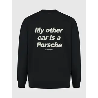 PurePath (by PureWhite) My Other Car Sweater Black - Loose Fit