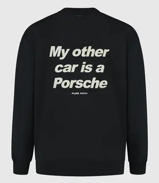 PurePath (by PureWhite) My Other Car Sweater Black - Loose Fit