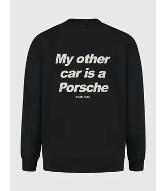 PurePath (by PureWhite) My Other Car Sweater Black - Loose Fit