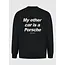 PurePath (by PureWhite) PurePath 25030309 My Other Car Sweater Black - Loose Fit