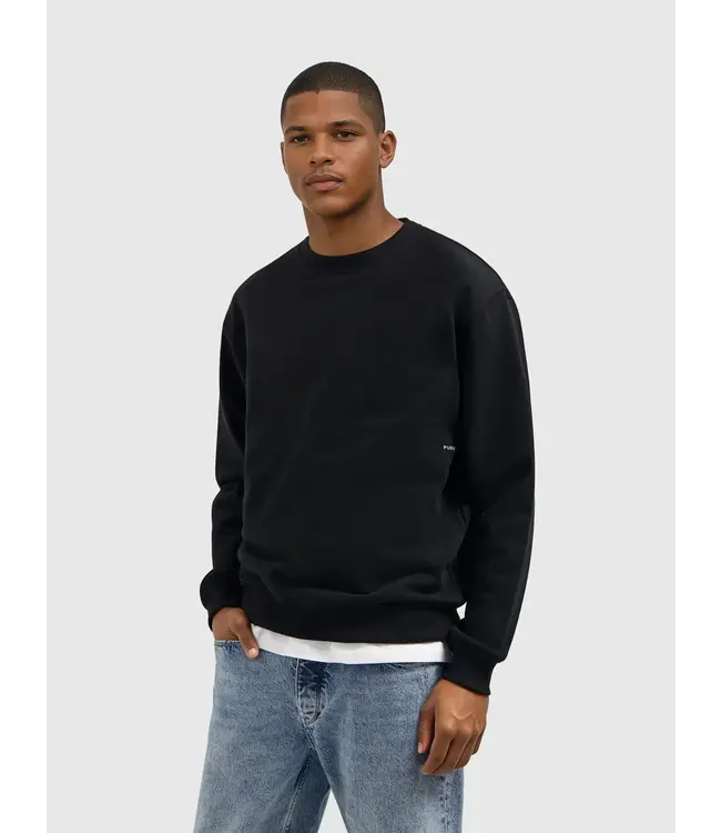 PurePath (by PureWhite) PurePath 25030309 My Other Car Sweater Black - Loose Fit