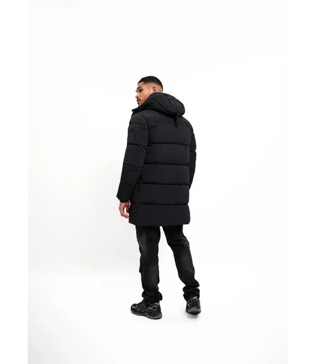 Malelions Malelions Men Mid Length Puffer Jacket Black