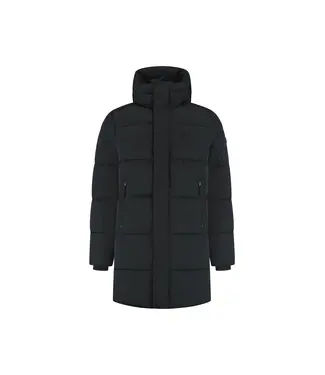 Malelions Mid Length Puffer Jacket Black