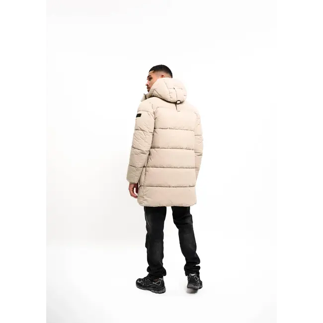 Malelions Malelions Men Mid Length Puffer Jacket Sand