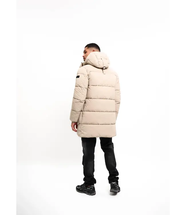 Malelions Malelions Men Mid Length Puffer Jacket Sand