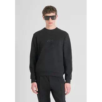 Antony Morato COTTON BLEND CREWNECK SWEATSHIRT WITH LOGO - Slim Fit