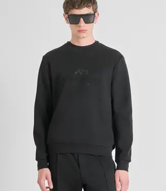 Antony Morato COTTON BLEND CREWNECK SWEATSHIRT WITH LOGO - Slim Fit
