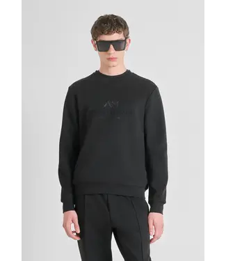 Antony Morato COTTON BLEND CREWNECK SWEATSHIRT WITH LOGO - Slim Fit