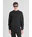 Antony Morato Antony Morato MMFL01102-FA150168 COTTON BLEND SLIM FIT CREWNECK SWEATSHIRT WITH LOGO Black - Slim Fit