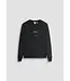 Antony Morato Antony Morato MMFL01102-FA150168 COTTON BLEND SLIM FIT CREWNECK SWEATSHIRT WITH LOGO Black - Slim Fit