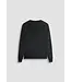 Antony Morato Antony Morato MMFL01102-FA150168 COTTON BLEND SLIM FIT CREWNECK SWEATSHIRT WITH LOGO Black - Slim Fit