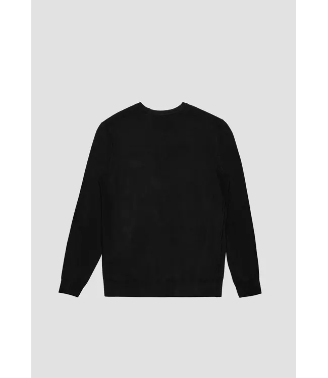 Antony Morato Antony Morato MMSW01439-YA500002 VISCOSE BLEND JERSEY WITH LOGO PATCH Black - Slim Fit