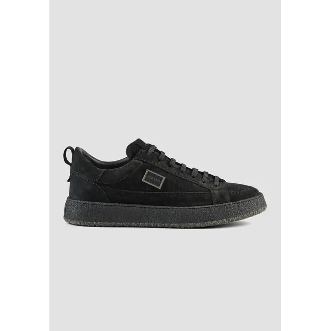 Antony Morato Antony Morato MMFW01845-LE300005 SNEAKER METAL MARBLE IN SUEDER.3D LOGO METAL PLATE.CREPE SOLE