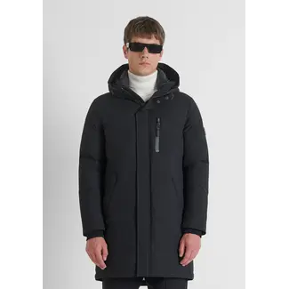 Antony Morato COAT REGULAR FIT IN WATER PROOF TWILL TECHNO FABRIC WITH ECOPADDING AND METAL LOGO ON RUBBER PATCH