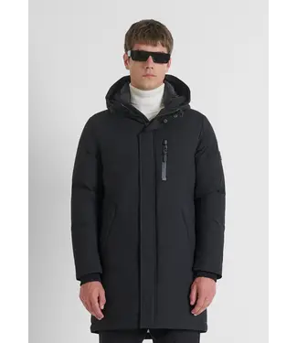 Antony Morato COAT REGULAR FIT IN WATER PROOF TWILL TECHNO FABRIC WITH ECOPADDING AND METAL LOGO ON RUBBER PATCH