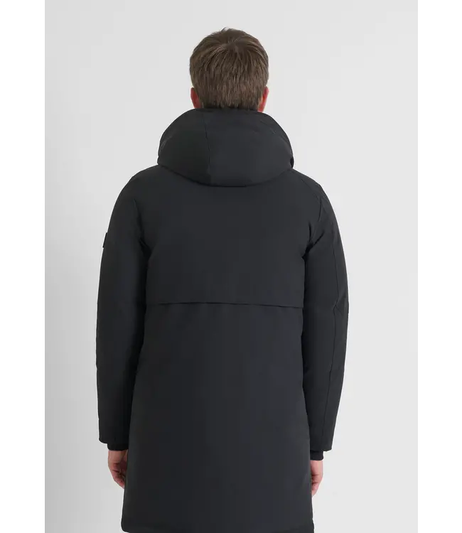 Antony Morato Antony Morato MMCO00958-FA600277 COAT REGULAR FIT IN WATER PROOF TWILL TECHNO FABRIC WITH ECOPADDING AND METAL LOGO ON RUBBER PATCH
