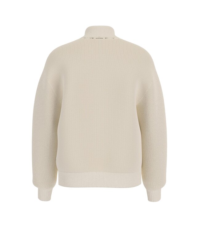 Guess Guess M5BR05Z3HM1-G293 GJ LS HALF ZIP COLLAR OFF WHITE - REGULAR FIT