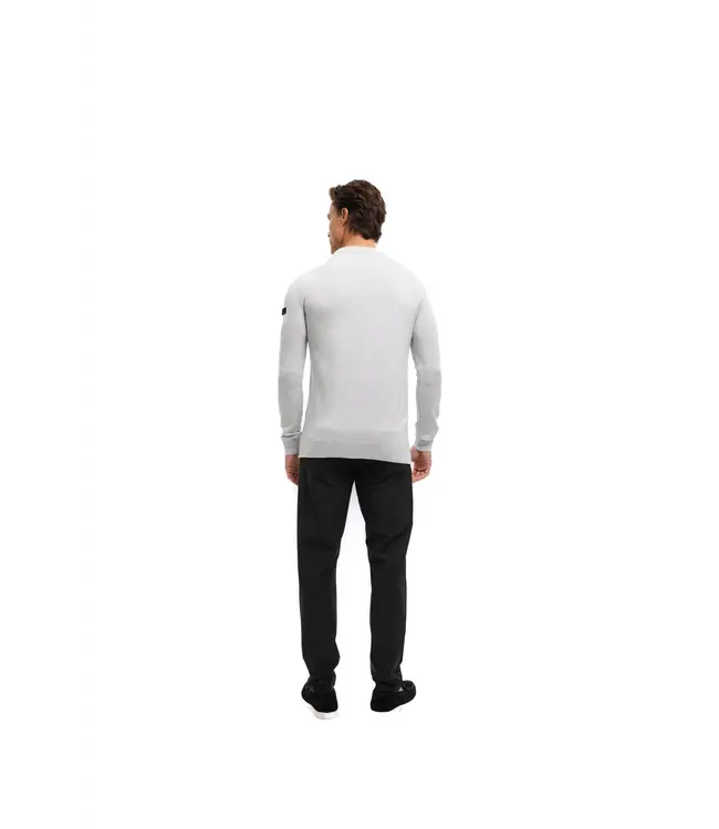 Malelions Malelions Men Knitted Crewneck Ocean Grey - Slim Fit