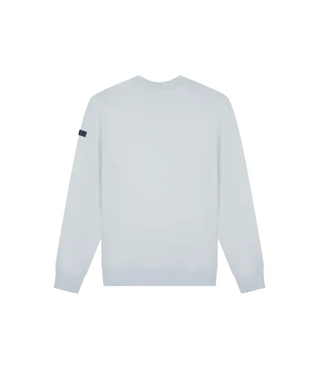 Malelions Malelions Men Knitted Crewneck Ocean Grey - Slim Fit