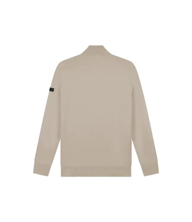 Malelions Malelions Men Knitted Quarter Zip Sand - Slim Fit