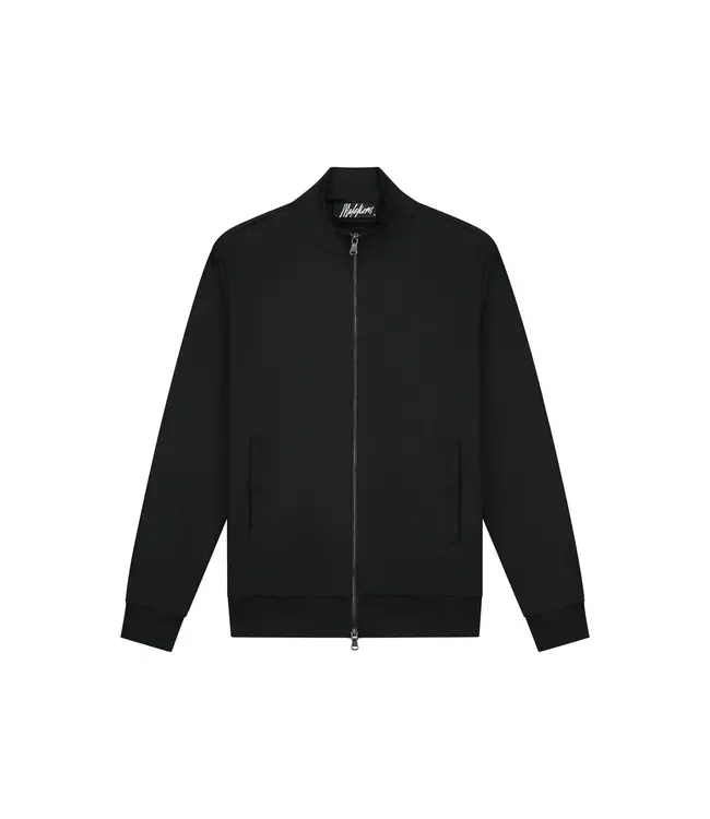Malelions Malelions Men Pique Zip Vest Black - Slim Fit