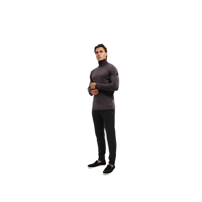 Malelions Malelions Men Knitted Turtleneck Mulch Brown - Slim Fit