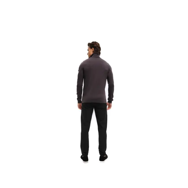 Malelions Malelions Men Knitted Turtleneck Mulch Brown - Slim Fit
