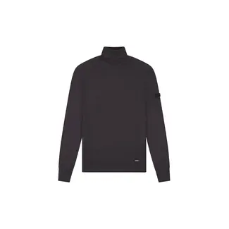 Malelions Malelions Men Knitted Turtleneck Mulch Brown - Slim Fit