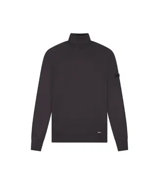 Malelions Malelions Men Knitted Turtleneck Mulch Brown - Slim Fit