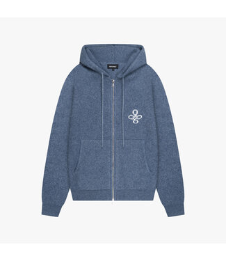 Quotrell Calvin Knitted Zip Hoodie - Oversized Fit