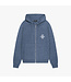 Quotrell Quotrell Calvin Knitted Zip Hoodie Denim Blue - Oversized Fit