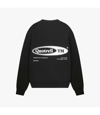 Quotrell Emblem Crewneck Sweater - Oversized Fit